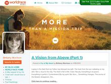 Tablet Screenshot of brittanymorrison.theworldrace.org