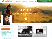 Tablet Screenshot of brandijomagee.theworldrace.org