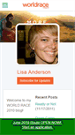 Mobile Screenshot of lisaanderson.theworldrace.org