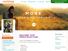 Tablet Screenshot of kipdeaton.theworldrace.org