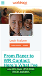 Mobile Screenshot of leahmalone.theworldrace.org