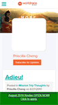 Mobile Screenshot of priscillacheng.theworldrace.org